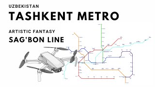 Tashkent metro. Uzbekistan. Sagban line. Artistic fantasy|Ташкент метро screenshot 4