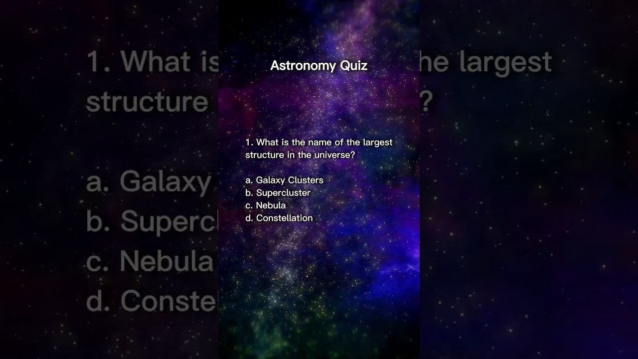 Astronomy Quiz 