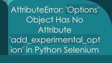 AttributeError: 