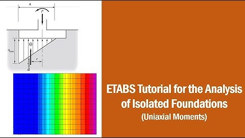 ETABS Tutorial for the analysis of Isolated foundations (uniaxial moments)
