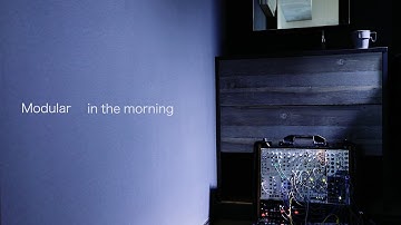 Modular in the morning // Eurorack Ambient //Rings Plaits Marbles MATHS Mimeophon Quad VCA KORG SQ-1