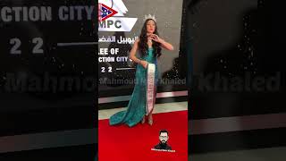 شاهيستا ابنة الفنانة انتصار ملكة جمال مصر 👑 في حفل اليوبيل الفضي لمدينة الانتاج الاعلامي🏆