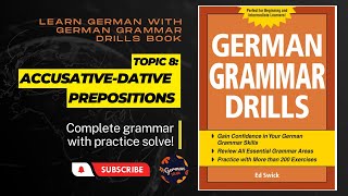 Topic: Accusative-Dative preposition || German Grammar Drills book solve and practice german