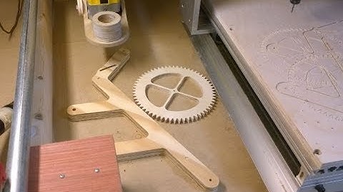 DIY CNC - Genesis Wood Gear Clock - First Cuts!
