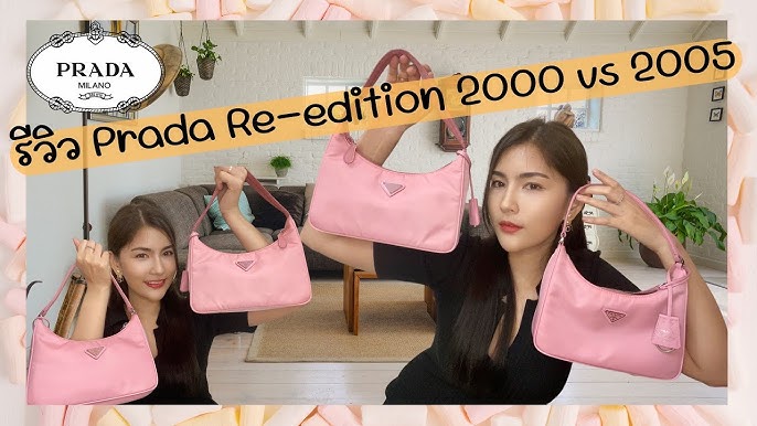 PRADA MINI BAG REVEAL!!  RE-EDITION 2000 Pink 