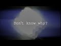 ザ・フーパーズ (THE HOOPERS) - 「Don&#39;t know why?」Lyric Video【Short ver.】