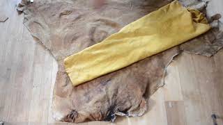 Making Buckskin Leggings.