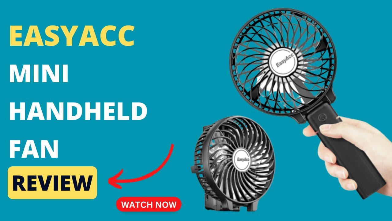 EasyAcc Mini Handheld Fan: Stay Cool Anywhere, Anytime - Review - YouTube