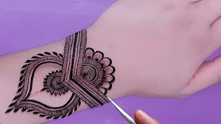 Very Easy Simple Dotted Mehndi Design Trick For Front Hand-Mehandi ka Design-Mehendi Design 2024,