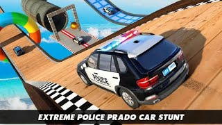 Police Prado Car Stunt Racing- Ramp Car Stunts 3D Android Gameplay screenshot 5