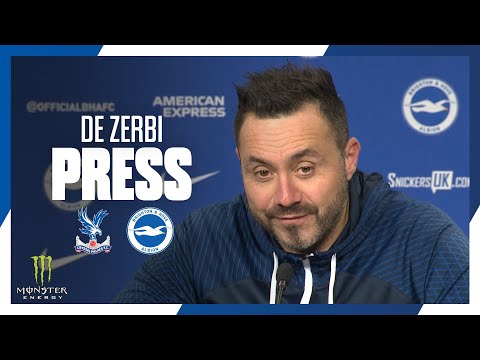 De Zerbi's Crystal Palace Press Conference: Derby Day, 50th Premier League Game And Evan Ferguson.