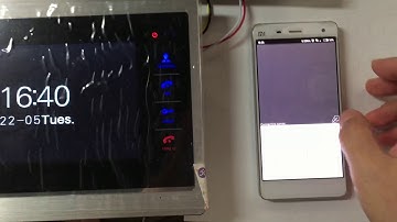 Smart 4 Wire Video Intercom System for Villa Working with Monitor Locally and Mobile APP Remotely