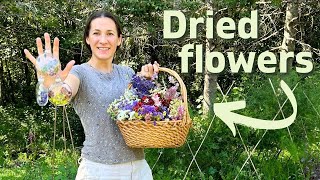 Making Christmas Ornaments with Dried Flowers from my Garden / How to / Garden Crafts Tips
