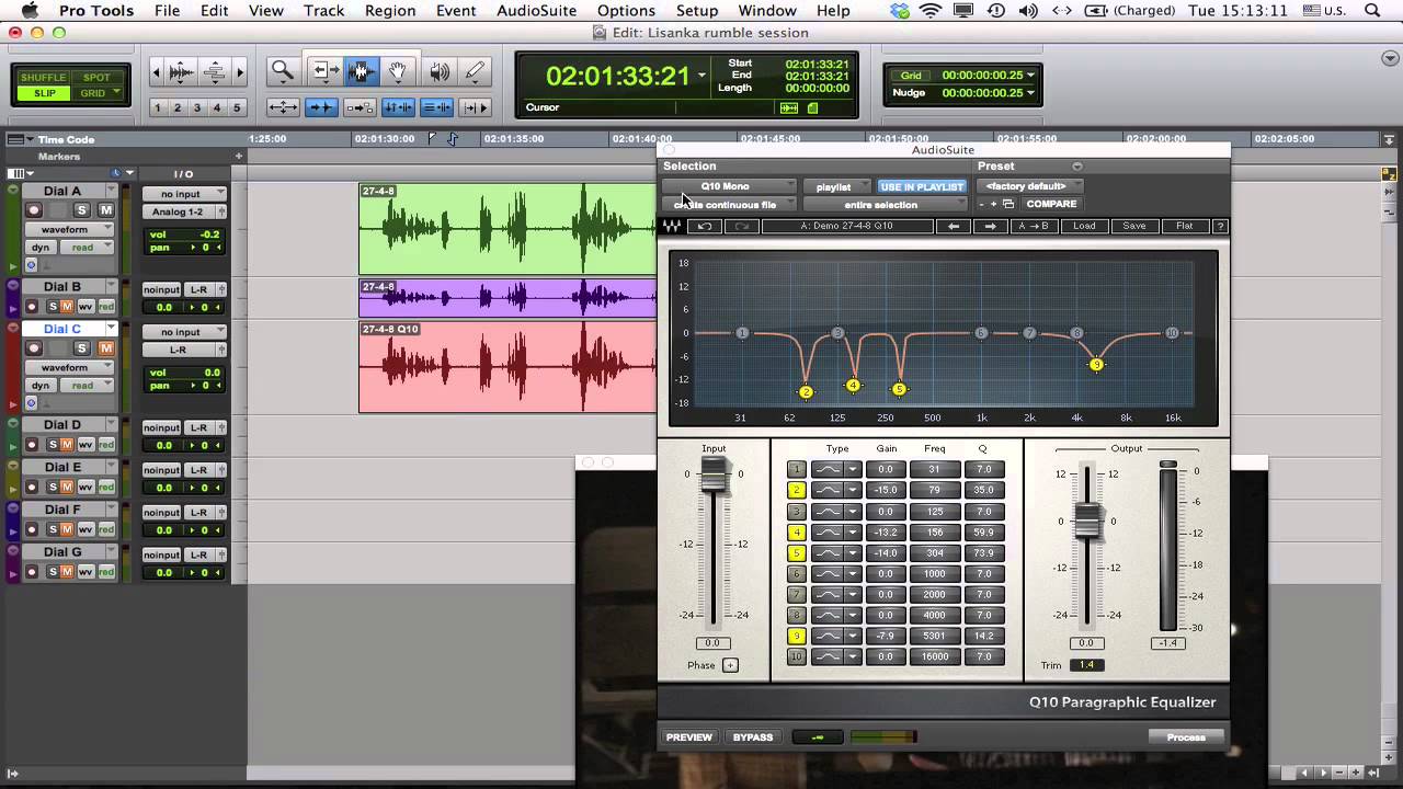 Dialogue Editing for Motion Pictures: Noise Reduction