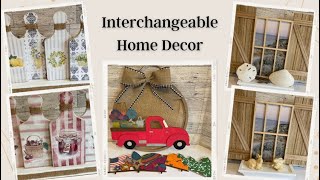 Interchangeable Home Decor | Changeable Wreath | Fruit Kitchen Decor | Nautical Decor