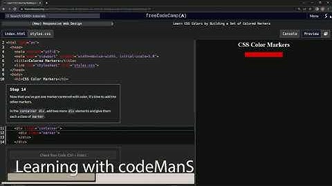 Learn CSS Colors by Building a Set of Colored Markers - Step 14