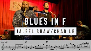 Jaleel Shaw & Chad LB on a Blues in F (Live at Smoke) | Solo Transcriptions for Alto & Tenor Sax