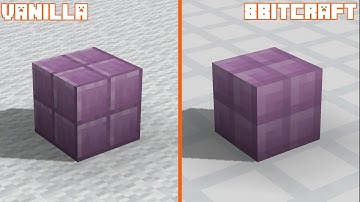 Vanilla vs 8Bitcraft | Texture Comparison