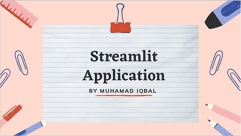 Streamlit Application