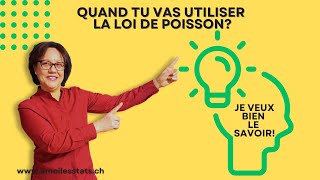 Quand tu vas utiliser la loi de Poisson?