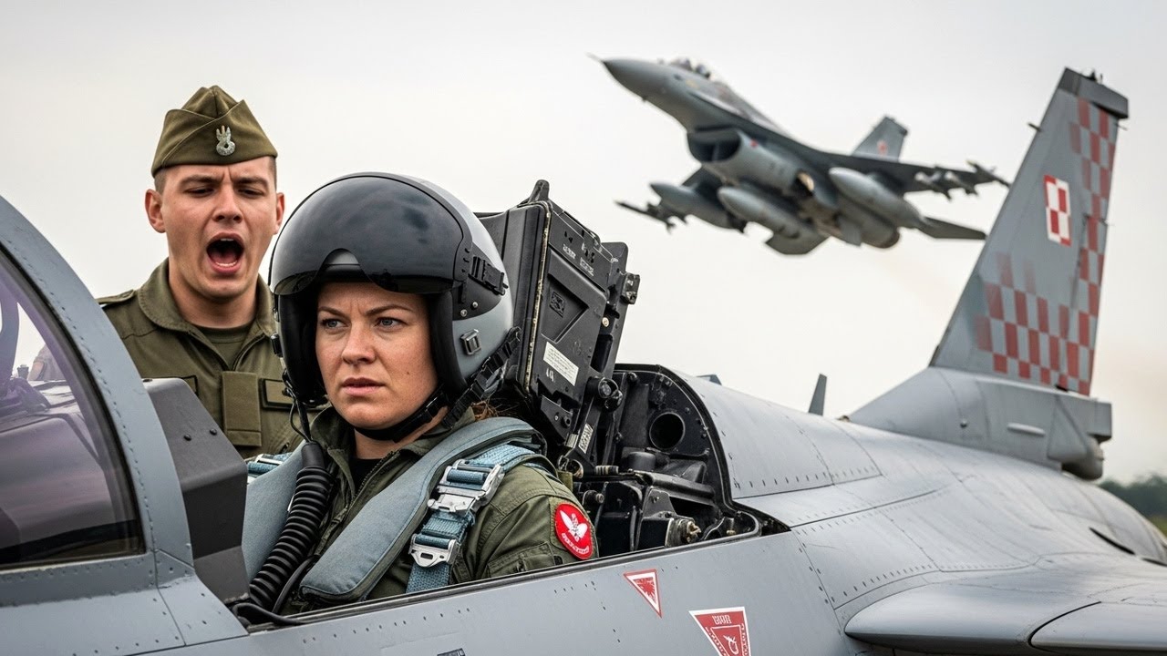 Kazał jej robić kawę — Zamarł, gdy ujrzał ją w kokpicie F-16