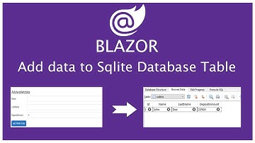 add records to sqlite table  in blazor using efcore