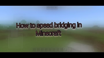 How To Speed Bridging In Minecraft PE in 1.21.Update||In Mcpe #minecraft #memes #gaming #speedrun