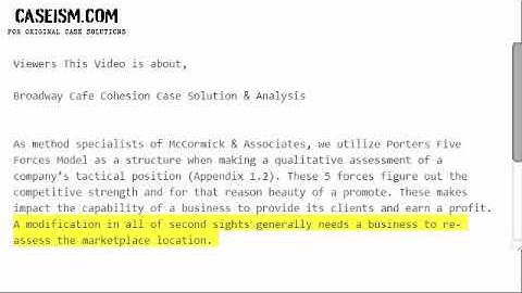 Broadway Cafe Cohesion Case Solution & Analysis-  Caseism.com