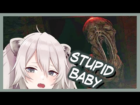 Botan Reacts To The Giant Baby Monster From Resident Evil Village【Shishiro Botan/ENG SUB】