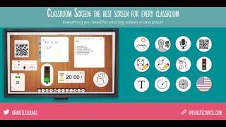 شرح السبورة classroomscreen وكيفية تنظيم العمل أون لاين