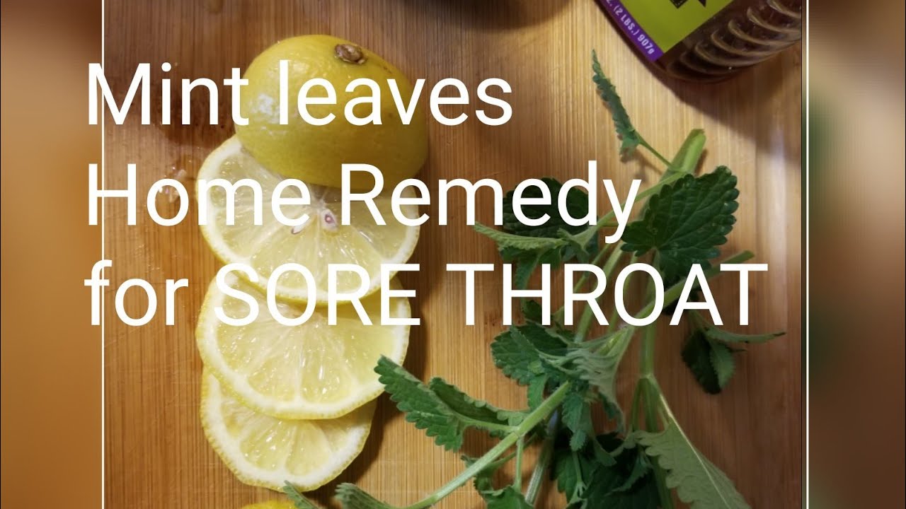 HOW TO MAKE A FRESH MINT TEA, A HOME REMEDY FOR SORE THROAT . YouTube
