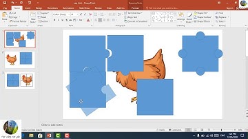 trò chơi ghép hình trên phần mềm Powerpoint (Jigsaw puzzles)