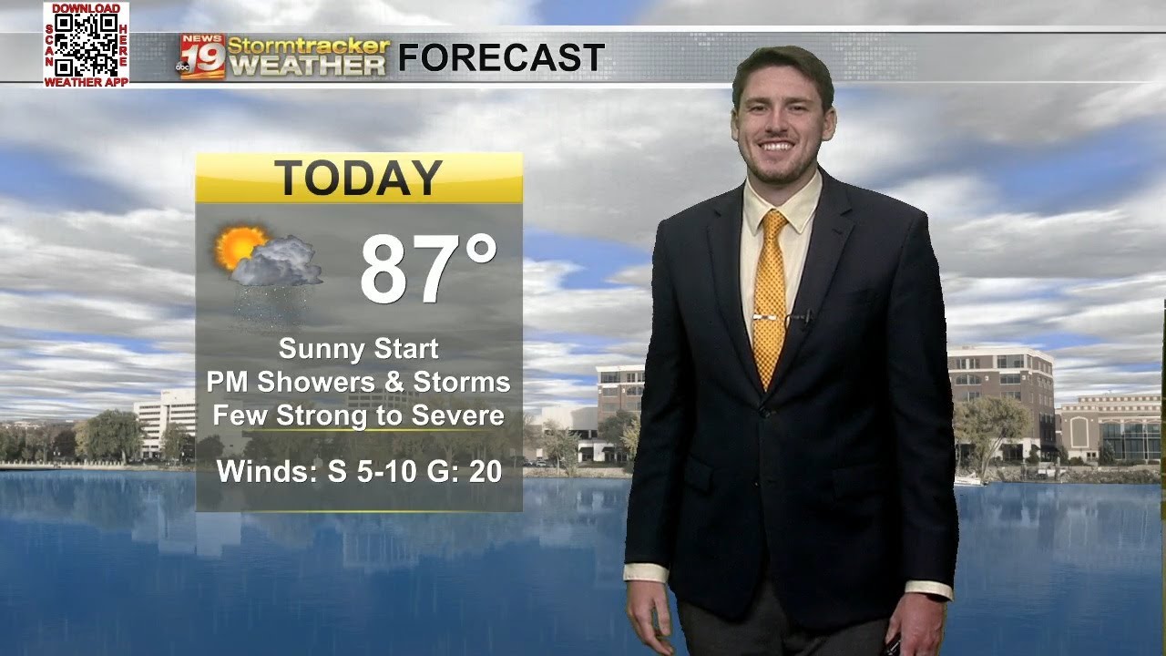 Heat, humidity & strong to severe storms possible on Wednesday - YouTube