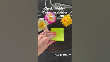 Check intuition, Guess The number #intuition #guess #check