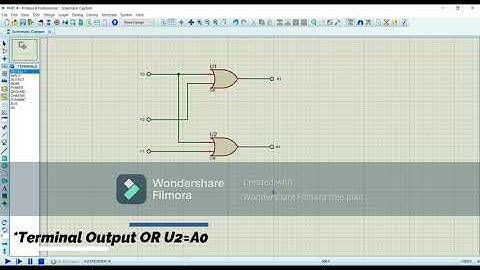 TASK 4 Part B :4-2 ENCODER Circuit- Using Sub Circuit Mode  | Proteus 8 Professional |