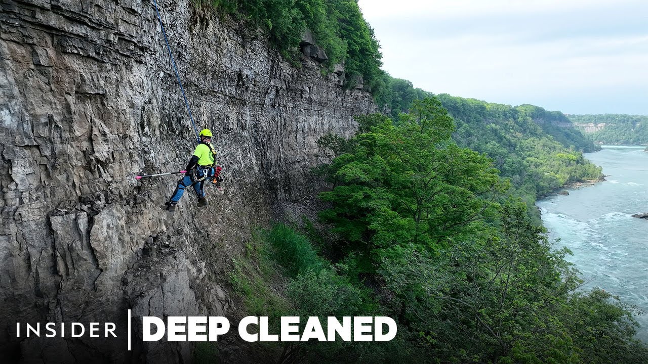 ⁣How The Niagara Falls Cliffs And Trails Are Maintained | Deep Cleaned | Insider