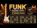 C Mixolydian Funk Backing Track - 107 BPM