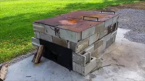Cinder block Smoker