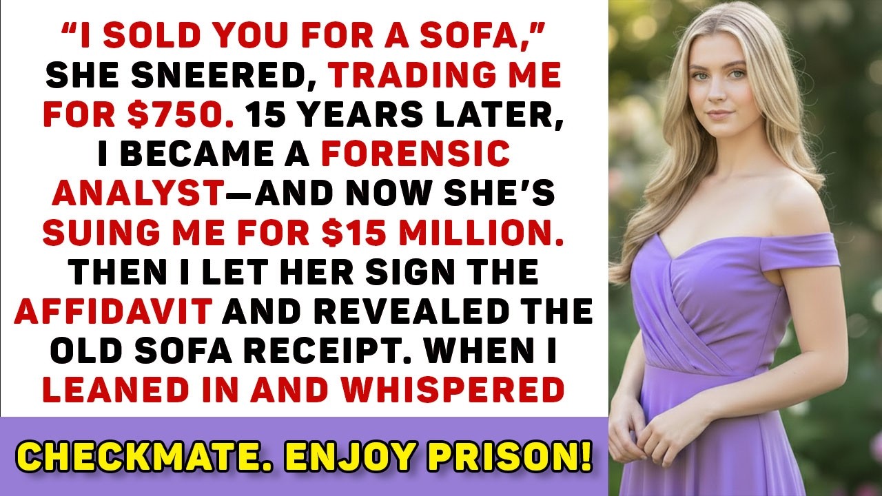You’re Worth Exactly $750 - My Mom Traded Me For A Couch - I Let Her Sign The $15M Affidavit And...