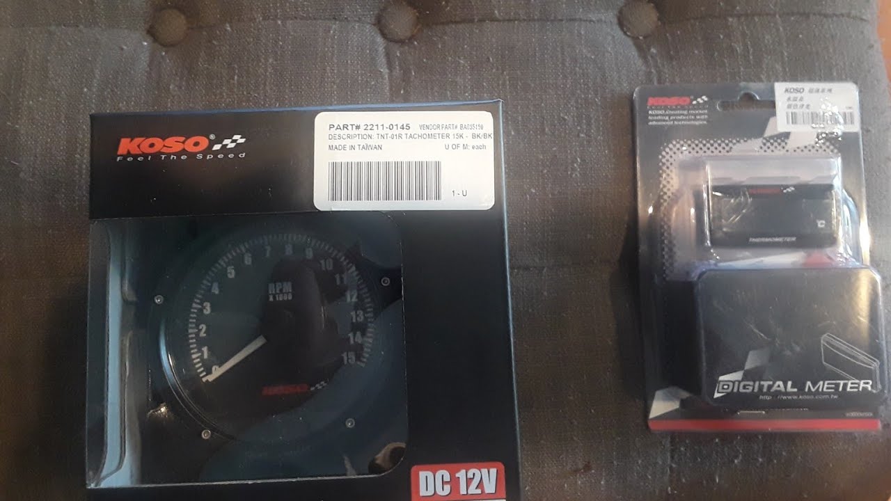 KOSO Gauges for the ZX779RR YouTube