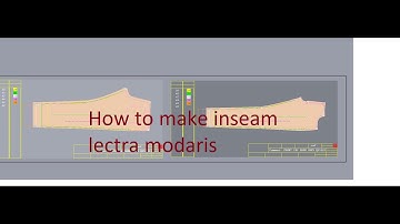 how to make inseam grading  pattern lectra modaris