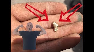 Orpaillage Superbe Grosse Pepite Dor Gold Nugget Que Du Bonheur Chercheur Dor
