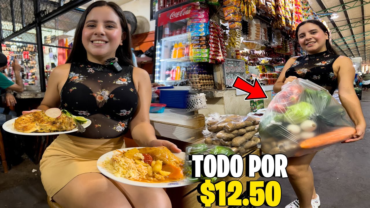 Fuimos A Comprar Y Almorzar Al MERCADO En El Salvador *Precios REALES*