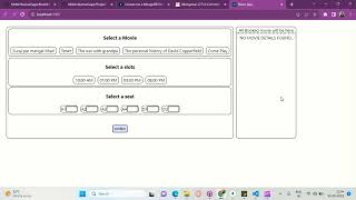 Movie Ticket Booking Web App Overview with the MERN stack