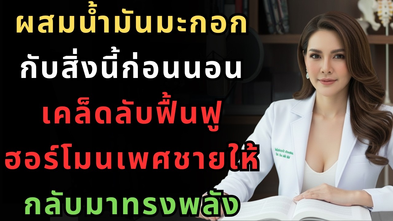 ผสมน้ำมันมะกอกกับสิ่งนี้ก่อนนอน เคล็ดลับฟื้นฟูฮอร์โมนเพศชายให้กลับมาทรงพลัง