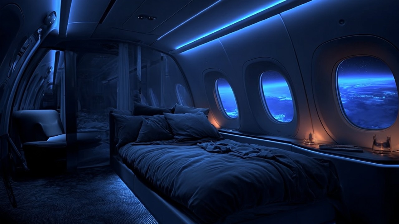 Airplane White Noise for Relaxation – Soft Aircraft Engine Soundscape