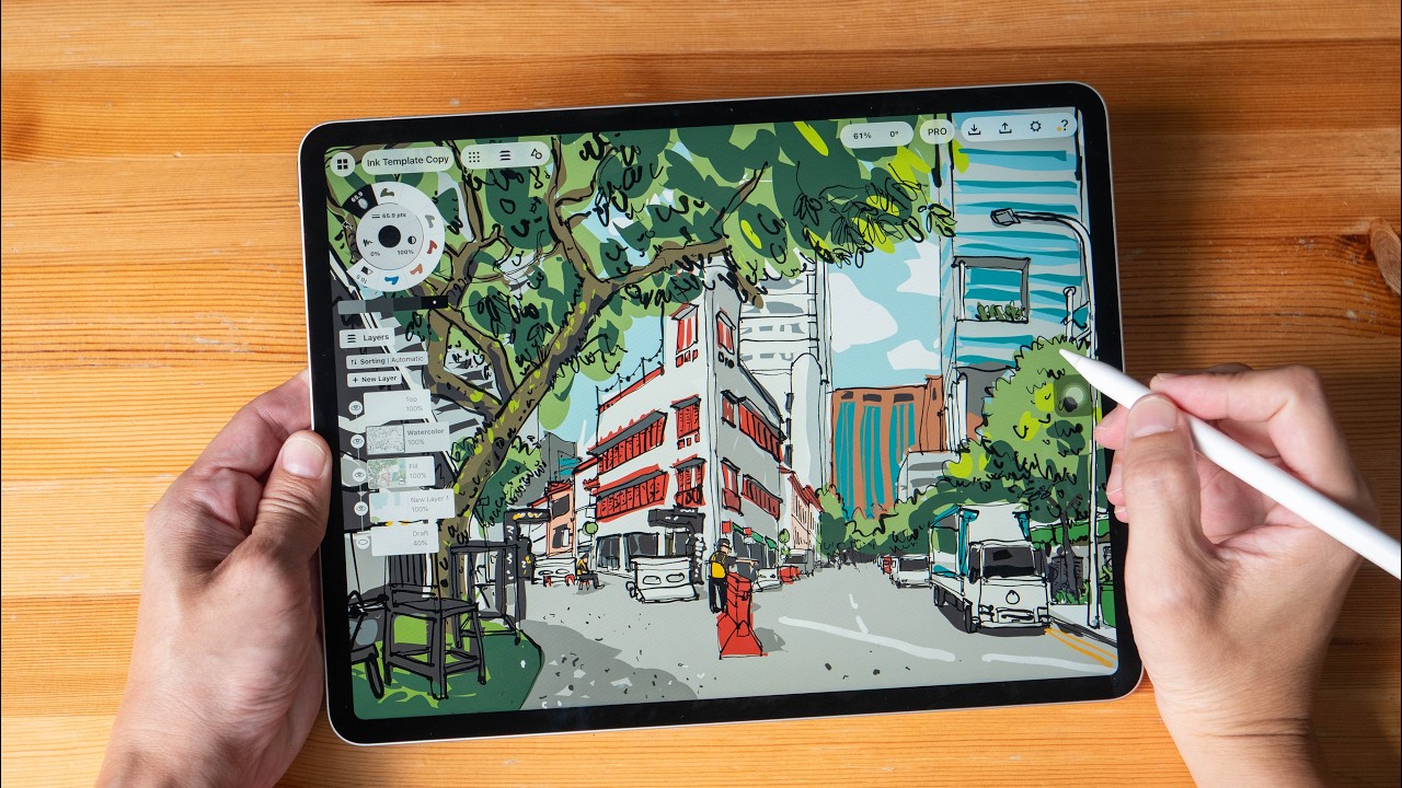 Apple M4 iPad Air (artist review): 12GB RAM is awesome - YouTube
