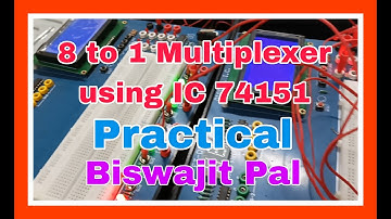 8 to 1 Multiplexer using IC 74151