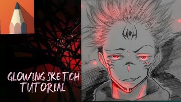 How to make glow art on Autodesk sketchbook