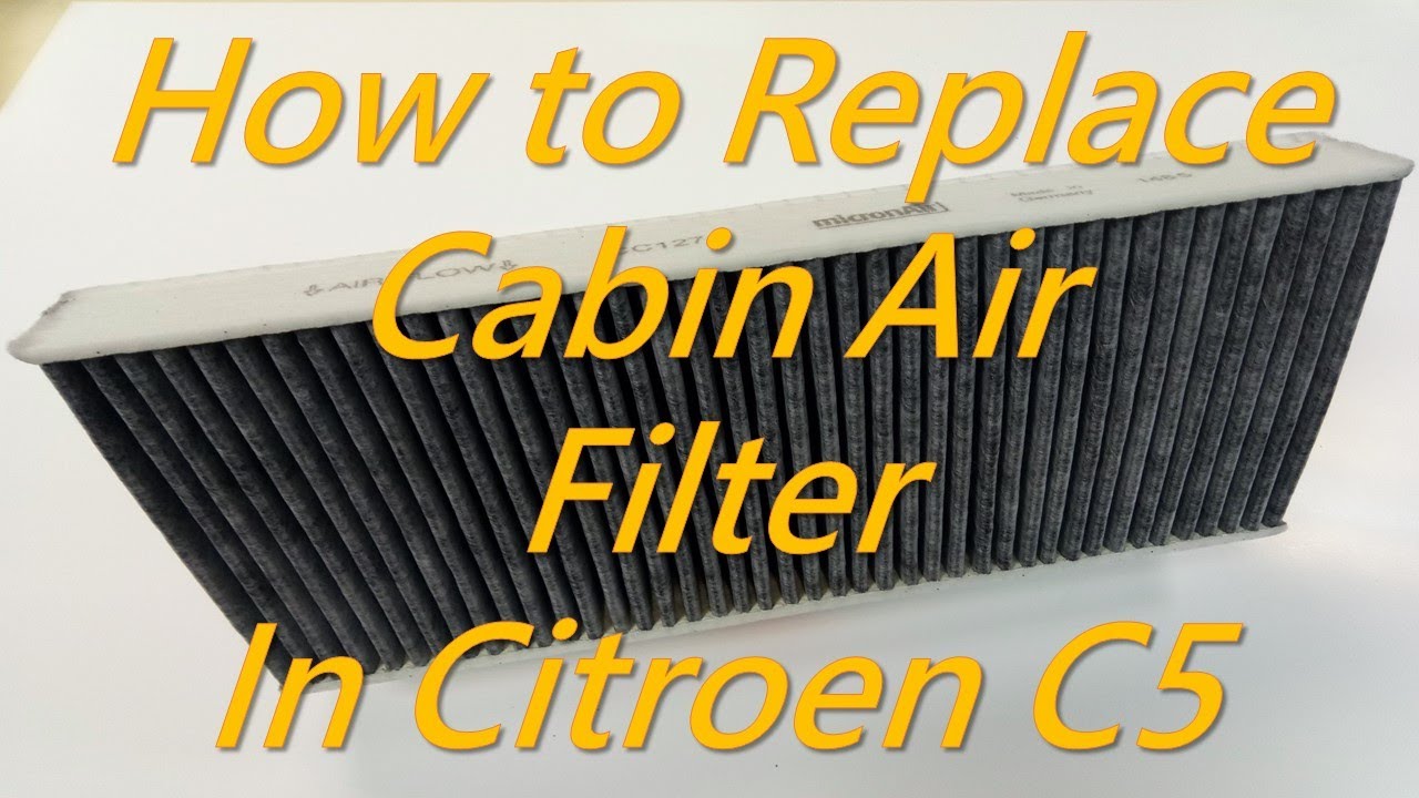 Citroen C5 - How To Replace Cabin Air Filter In Citroen C5 Dust Pollen Filter Ac Filter Replacement - Youtube